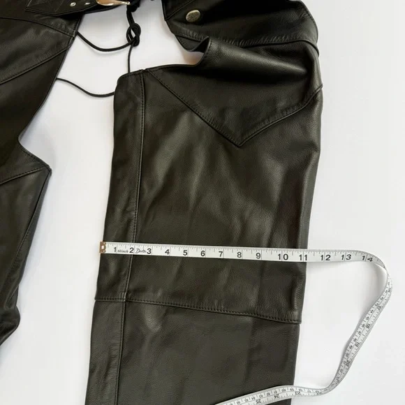 Men’s Genuine Harley Davidson USA Made Leather Chaps Size Large​ - Picture 9 of 16